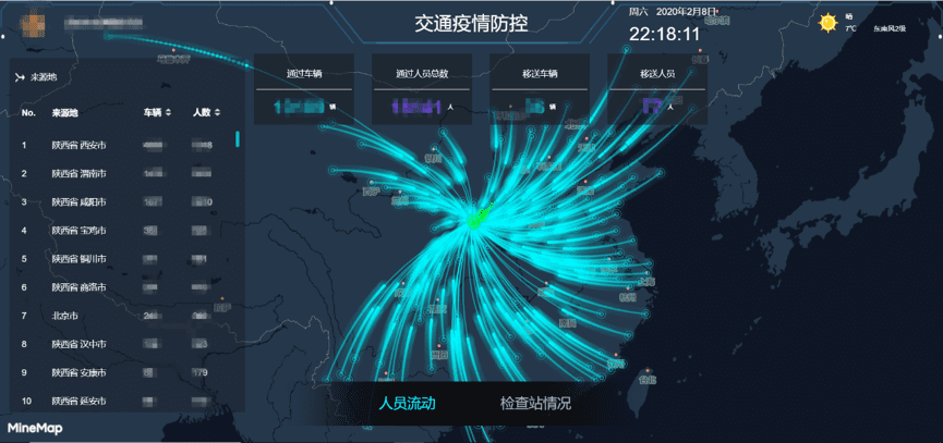 Ebpay官网旗下世纪高通助力西安上线“交通疫情防控作战图”